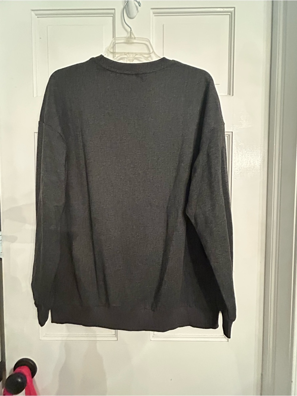 Grey Pullover Sweatshirt with Reading Ghosts Graphic medium - Picture 3 of 3